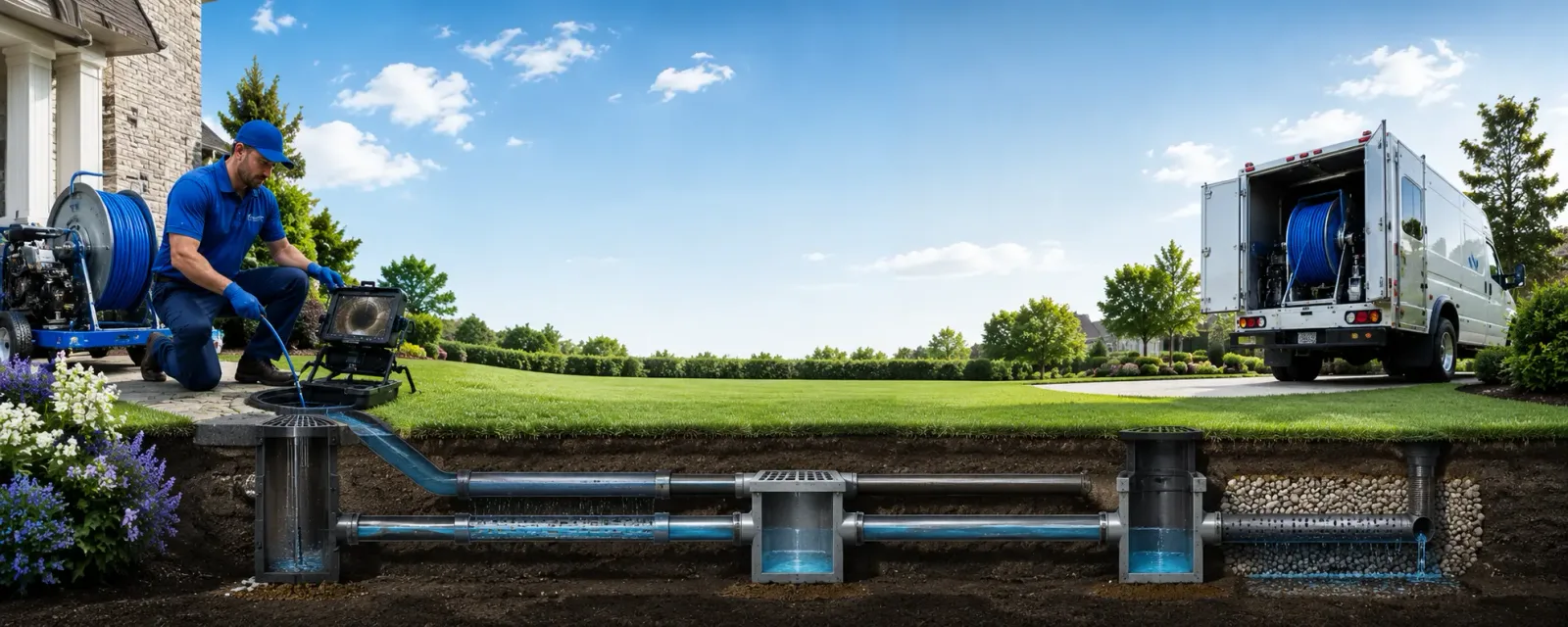 Outdoor drain cleaning information for Mondamin, IA
